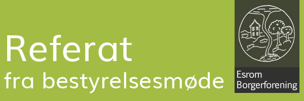 Referat fra bestyrelsesmøde 10. januar 2017